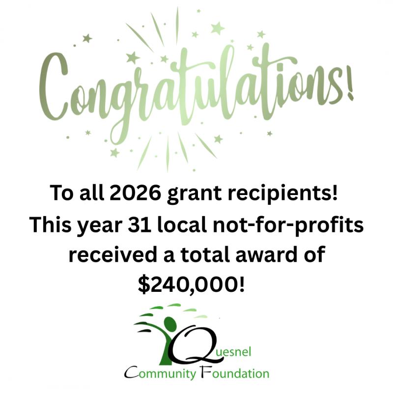 Quesnel Community Foundation Celebrates 2026 Grant Recipients